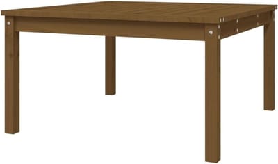 Tuintafel Grenenhout - Bijzettafel Balkon - Buiten Ontspannen - Stabiel Houten Frame - 825 x 825 cm - Honingbruin
