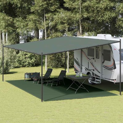 vidaXL - Tenttapijt - 400x700 - cm - HDPE - donkergroen