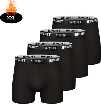 Nivard Onderbroeken Heren - Boxershort - Ondergoed - Boxer - Underwear - Mannen - 4 Pack - Zwart - XXL