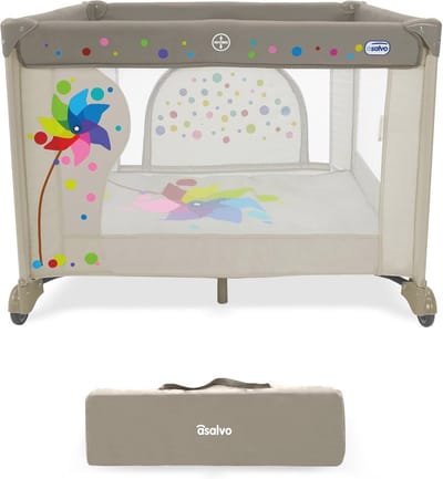 Vierkante Babybox Beige - 97 x 77 x 97 cm - Veilig Speelveld voor Baby's