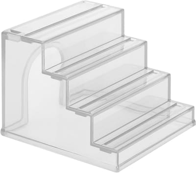 Hamsterladder - Knaagdier meubel - Kooi verrijking - Antislip oppervlak - 10.5 x 10.5 x 8.5 cm - Transparant