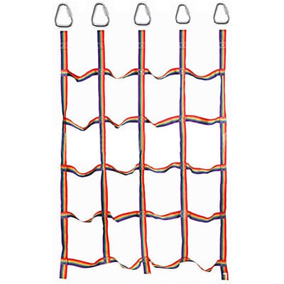 Nylon Kinderen Outdoor Lint Klimnet Fysieke Training voor Dagelijkse Sport Entertainment blue