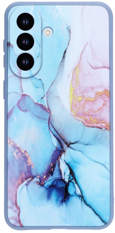 Casemania Backcover geschikt voor Samsung A57 – Print Marmer Roze Blauw