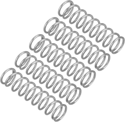 Drukveren Set - Compressieveren Spiraalveren - Apparatuur Reparatie - Roestvrij Staal 304 - 09 x 8 x 30 mm - Zilver