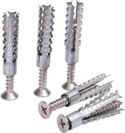 Expansieschroeven - Pluggen bouten - Vaste bevestiging - Hoge houdkracht - 20 sets - Zilver