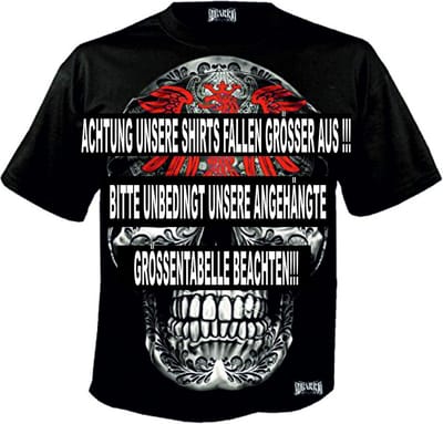 Extravagant T-Shirt met Grote Schedelprint - Voor- en Achterkant