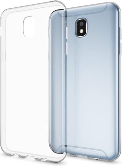 Flexibele achterkant Silicone hoesje Transparant Geschikt voor: Samsung Galaxy J7 2018