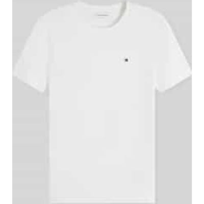 slim fit T-shirt van puur katoen