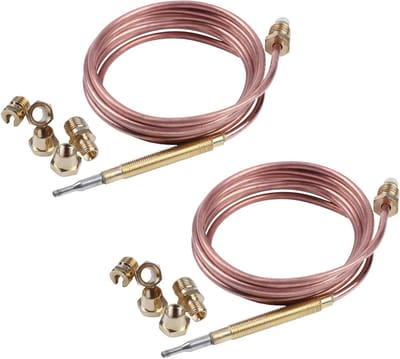 Gasfornuis Thermokoppel - Vervanging Onderdeel - Veilig Koken - 1500mm Lengte - M6X0.75 - Goud