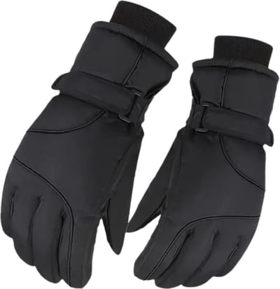 Bovista Skihandschoenen - Handschoenen Winter - Handschoenen Heren - Touchscreen - Winddicht - Waterdicht - Zwart