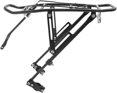 Fietsbeugel Achter - Bagagedrager Fiets - Fietsen Vervoeren - Universele Compatibiliteit - 385 x 145 cm - Zwart