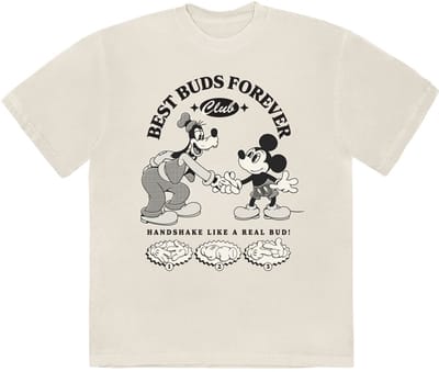Disney - MM Best Buds Forever Club Heren T-shirt - S - Creme