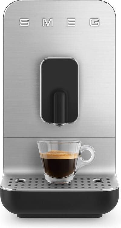 SMEG BCC11BLMEU Volautomatische Espressomachine - Koffiemachine met Bonenmaler - 19 Bar - Thermoblock - Bean-to-Cup - 7 Koffiedranken - Collezione - Mat Zwart