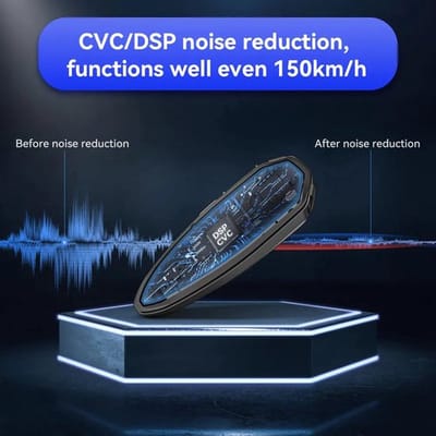 Lexin - Motorfiets Intercom - Headsets - Handsfree - Communicator - Interphone - Motorhelm - Bluetooth 5.0 - Voor 10 ruiters - 1 stuk - 2000M