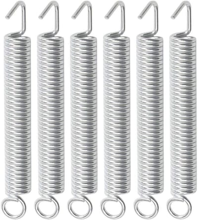 Vintage Tremolo Tension Bridge Springs voor Stratocaster Gitaren - Set van 6, Geschikt voor Elektrische Gitaren, Hoogwaardige Kwaliteit en Duurzaam Materiaal