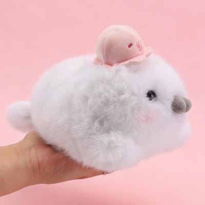25 cm Peluche Phoque Doux Mignon Jouet Animaux du Monde Marin Poulpe Lion de Mer Poupée Peluche Remplie Grands Yeux Cadeaux d'Anniversaire pour Enfants Filles 25cm