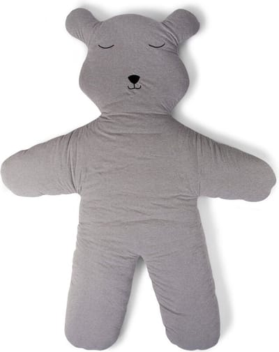Speelmat Teddybeer - 150 Cm - Jersey - Grijs