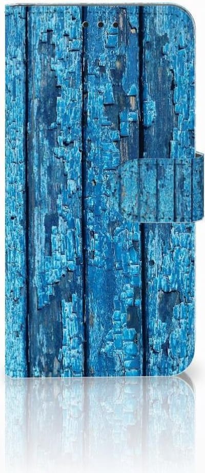 Huawei P30 Lite (2020) Book Style Case Wood Blue