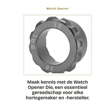 Dailygoods - Watch Opener Die - Horloge Back Case Opener - Duurzaam Staal - Handig Gereedschap - Voor Horlogemakers - Compact Model
