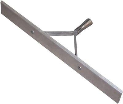 Betonverdeler - Dekvloerverdeler - Vlakke vloeren leggen - Beweegbaar steelaanzet - 1000 x 100 mm - Zilver
