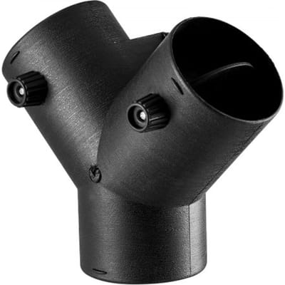 VEVOR Dieselverwarmingsconnector (75 mm) Aansluitaccessoire voor dieselverwarmingskanalen, Y-vormige 3-weg ontluchtingsconnectoren met 2 90° draaibare kleppen, aansluitpoort voor 2/5/8 kW dieselverwarming