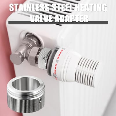 Radiatorthermostaat Adapters - Ventiel Adapters - Verwarming Instellen - Roestvrij Staal 304 - M30 x 15 - Zilver