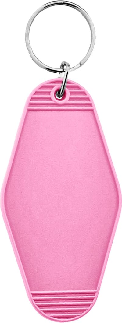 CombiCraft Blanco Hunter hotel sleutelhanger 45x88mm roze - 5 stuks