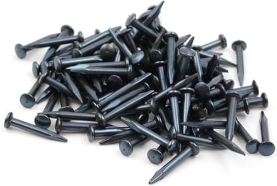Allecto - Stalen pennen - Spijkers voor plinten - Blauw - 100 stuks - Perfect voor houtbewerkers - Ideaal voor diverse klussen