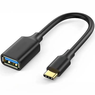 Qost - USB-C naar USB-A adapter - OTG Adapter Kabel - USB 3.1 - Zwart - 10Gbps
