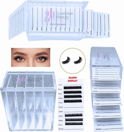 Wimpers Display Organizer Professioneel Transparante Organizer – Compact en Duurzaam Valse Wimpers Display Stand met Eenvoudig Toegankelijke Ontwerp –5 Lagen Wimper Extension Rek – Ideaal voor Professioneel en Thuisgebruik