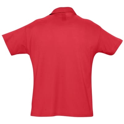 SOLS Heren Zomer II Pique Poloshirt met korte mouwen (Rood)