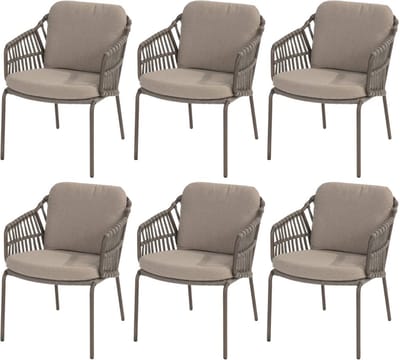 Capalbio dining tuinstoel terre 4 Seasons Outdoor set van 6
