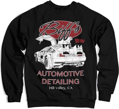 Back to the Future Biff's Automotive Detailing-sweatshirt, zwart