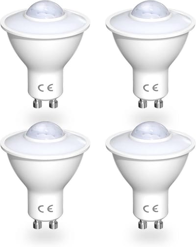 5W GU10 LED-gloeilampen met Bewegingsmelder - Warm Licht 3000K