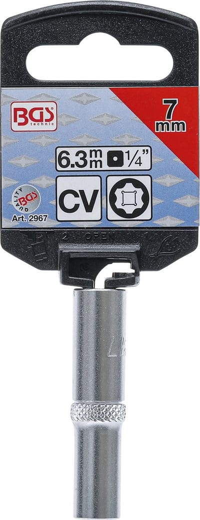 BGS Dopsleuteldop Super Lock, diep 1/4 7 mm