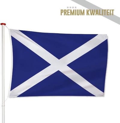 Schotse Vlag Schotland 100x150cm - Kwaliteitsvlag - Geschikt voor buiten