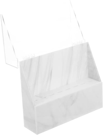Pincet Houder - Opbergrekje - Schoonheid Organiseren - Transparant Acryl - 17.5x16.2cm - Wit