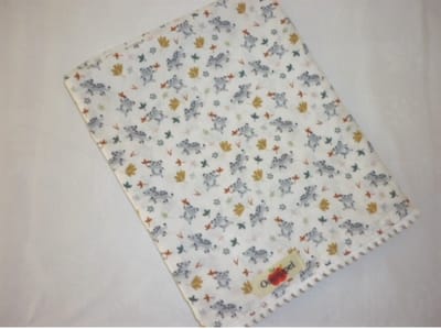 Oogappel Leo Wieglaken Bolletjesband 75x100 cm-Offwhite
