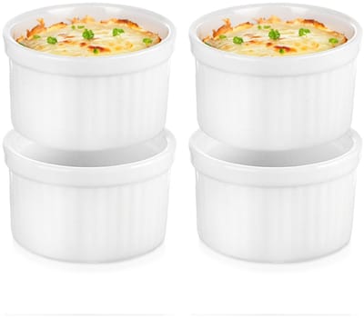 Snackkommen Keramiek 6 cm, 40 ml 4 stuks - Snackkom - Dipschalen - Set - Kleine Komen voor Dipsauzen en Snacks
