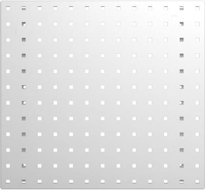 Bodempaneel Perfo S, gatgrootte 9,2 x 9,2 mm, B 495 x D 13 x H 457 mm, gepoedercoat plaatstaal, lichtgrijs RAL 7035