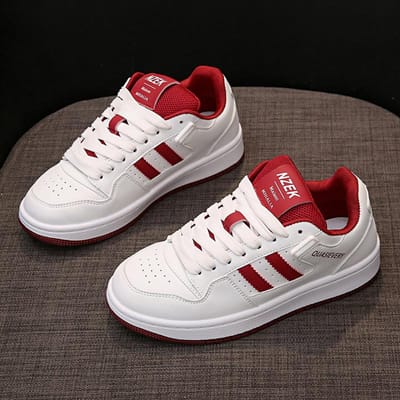 Niche Design Broodschoenen Dames Boardschoenen Herfst Nieuw Veelzijdig Leer Witte Schoenen Casual Sportschoenen 40 gray