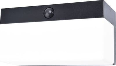 LUTEC Connect FRAN - Slimme LED wandlamp op zonne-energie met sensor - Zwart