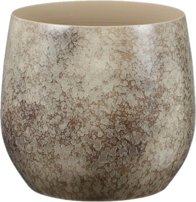 Mica Decorations Plantenpot/bloempot - Terracotta - natuur bruin - D29 x H26 cm