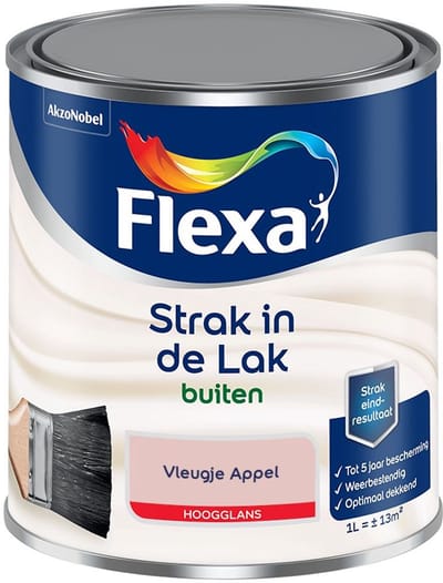 Flexa - Strak In De Lak Buitenlak Hoogglans - Vleugje Appel - Mengverf - 1 L