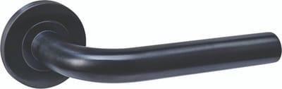 Intersteel Deurkruk Q 02 op rozet verdekt ø52x6mm PVD zwart