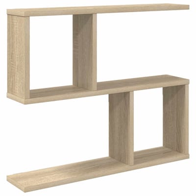 vidaXL - Wandplank - Sonoma - Eiken - 60 - x - 12 - x - 50,5 - cm - Bewerkt - hout