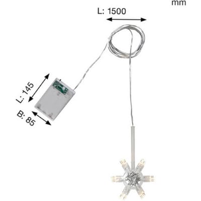 STAR TRADING LED lichtketting Lighty lichtring voor papieren sterren