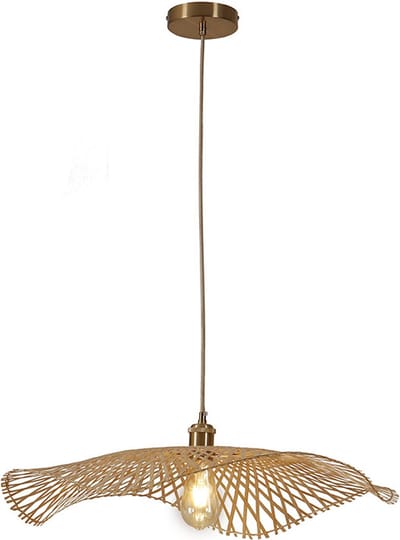 Olucia - ROMEE - Hanglamp - Bruin / Messing - Vorm: Overig