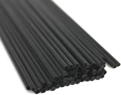 Losse Geurstokjes 500st - Zwart - 20cm - Navulling Geurstokjes Aromatherapie - Fiber, Vezel
