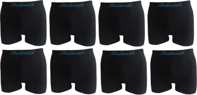 Belucci heren boxershorts set van 8 stuks zwart maat S